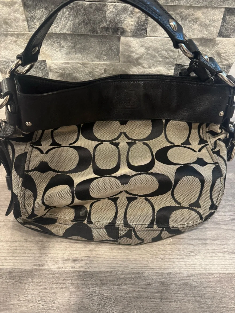 Coach Vintage Signature Y2K Hobo Bag